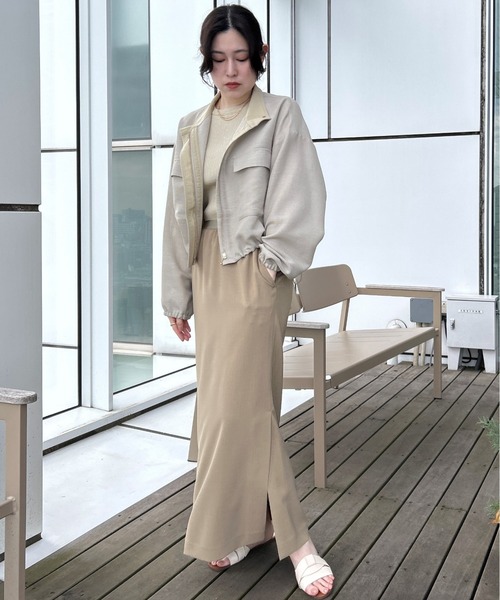 cloenc（クロエンス）の「【手洗い可】メッシュジップブルゾン（ブルゾン・レディース・ホワイト/ライトグリーン・02）」の20枚目の写真