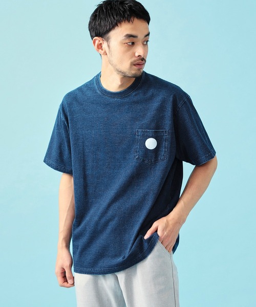 EDWIN（エドウィン）の「EDWIN エドウィン インディゴ Tシャツ 半袖（Tシャツ/カットソー・メンズ・インディゴブルー・MEDIUM/LARGE/X-LARGE）」の2枚目の写真