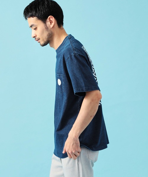 EDWIN（エドウィン）の「EDWIN エドウィン インディゴ Tシャツ 半袖（Tシャツ/カットソー・メンズ・インディゴブルー・MEDIUM/LARGE/X-LARGE）」の4枚目の写真