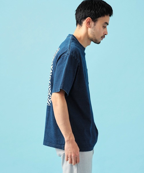 EDWIN（エドウィン）の「EDWIN エドウィン インディゴ Tシャツ 半袖（Tシャツ/カットソー・メンズ・インディゴブルー・MEDIUM/LARGE/X-LARGE）」の5枚目の写真