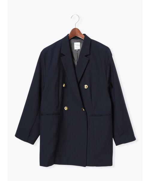 Te chichi(テチチ)の「ファブリックアソートオーバージャケット《2025spring catalog item》(ノーカラージャケット・レディース・ベージュ/ネイビー/ブラック・F)」の19枚目の写真