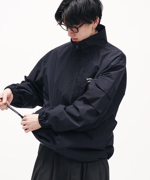 STAND NECK WAVE LOGO BLOUSON / スタンドネックウェーブロゴ