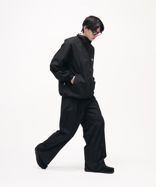 Adoon plain（アドーンプレーン）の「STAND NECK WAVE LOGO BLOUSON / スタンドネックウェーブロゴブルゾン（ブルゾン・メンズ・ライトベージュ/ネイビー/カーキ/ブラック・LARGE/MEDIUM）」の19枚目の写真