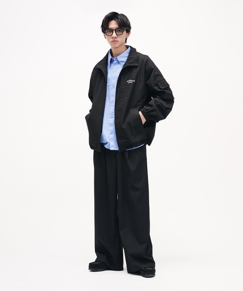 Adoon plain（アドーンプレーン）の「STAND NECK WAVE LOGO BLOUSON / スタンドネックウェーブロゴブルゾン（ブルゾン・メンズ・ライトベージュ/ネイビー/カーキ/ブラック・LARGE/MEDIUM）」の20枚目の写真