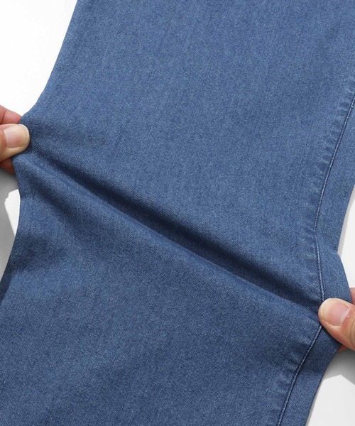 KRIFF MAYER（クリフメイヤー）の「冷感デニムタックパンツ（デニムパンツ・メンズ・ダークブルー/ダークネイビー/ライトブルー・SMALL/MEDIUM/LARGE/X-LARGE）」の12枚目の写真