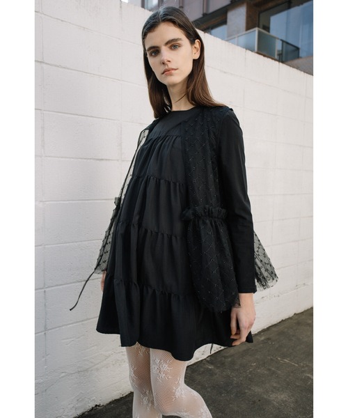 【未使用品タグ付き】GIVENCHY トップス　チュールレースビーズ付き　XS ビーズチュールTOPS（その他トップス）｜WCJ（ダブルシージェイ）の