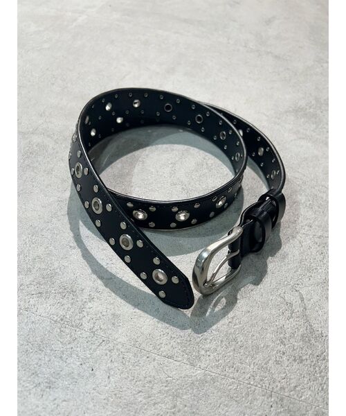 MURUA（ムルーア）の「スタッズフェイクレザーベルト（ベルト・レディース・ブラック・FREE）」の11枚目の写真