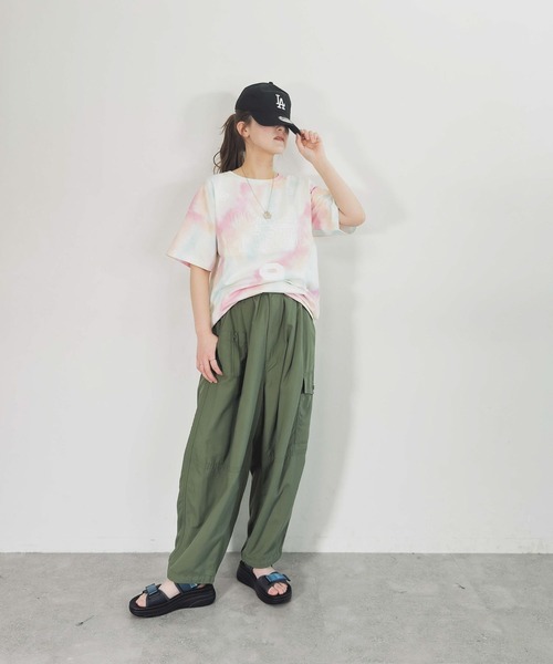 niko and...（ニコアンド）の「【MODE NORM CORE】タフトXプリントクルーTシャツ（Tシャツ/カットソー・レディース・オフホワイト/スモーク/ピンク・MEDIUM/LARGE）」の14枚目の写真