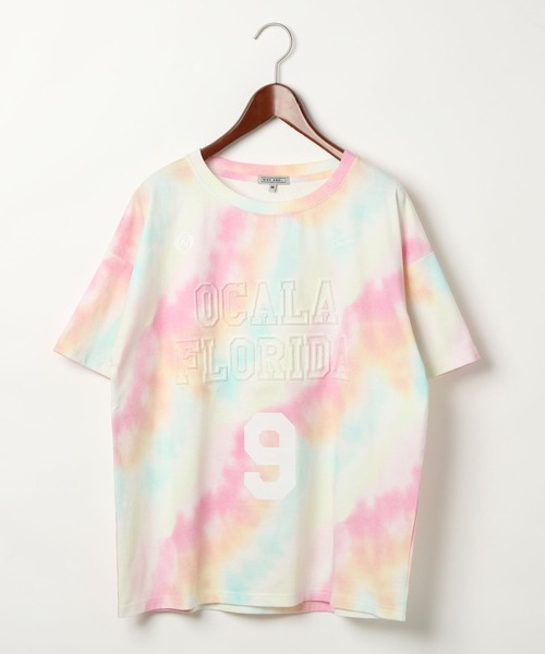 niko and...（ニコアンド）の「【MODE NORM CORE】タフトXプリントクルーTシャツ（Tシャツ/カットソー・レディース・オフホワイト/スモーク/ピンク・MEDIUM/LARGE）」の20枚目の写真