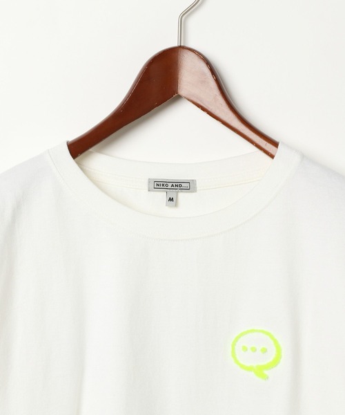 niko and...（ニコアンド）の「【MODE NORM CORE】タフトXプリントクルーTシャツ（Tシャツ/カットソー・レディース・オフホワイト/スモーク/ピンク・MEDIUM/LARGE）」の22枚目の写真