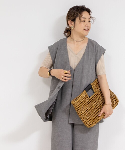 The Bagmati(ザバグマティ)の「【BAGMATI/ バグマティ】ラフィアかごバッグ【PR林☆別注アイテム】(かごバッグ・レディース・ナチュラル/ブラック/グリーン・FREE)」の11枚目の写真