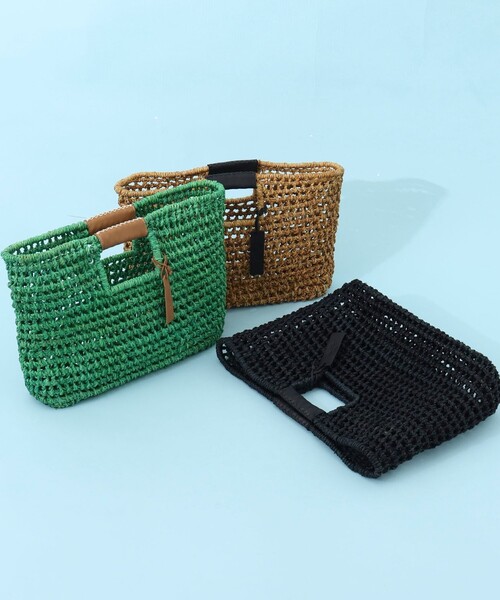 セール】【BAGMATI/ バグマティ】ラフィアかごバッグ【PR林☆別注