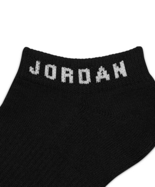 JORDAN BRAND(ジョーダンブランド)の「ジョーダン エブリデイ ノーショウ ソックス (3足) / Jordan Everyday No-Show Socks (3 Pairs) DX9656-010 BLACK(ソックス/靴下・メンズ・ブラック・21-23/27-29/25-27/23-25)」の2枚目の写真