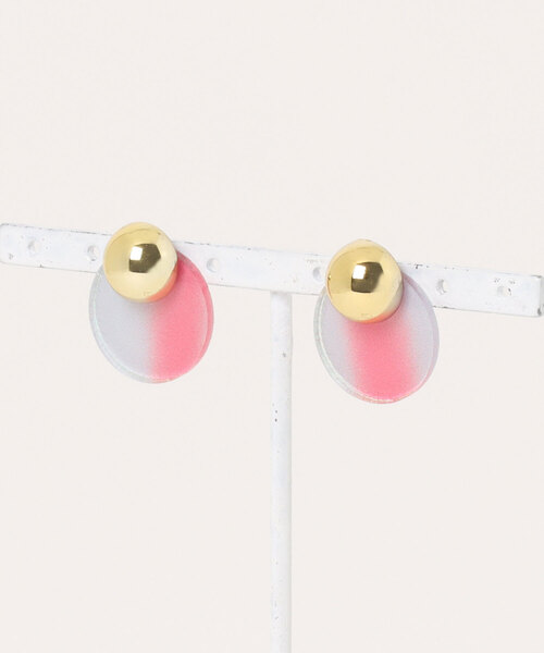 tone（トーン）の「【Beauty bell】まるピアス（ピアス（両耳用）・レディース・パープル/ピンク/ホワイト・FREE）」の3枚目の写真