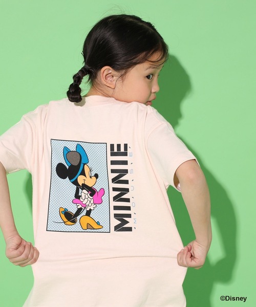 LOWRYS FARM(ローリーズファーム)の「DISNEY/キャラBIGT 324981(Tシャツ/カットソー・キッズ・ピンク/チャコールグレー/オフホワイト/グレー・110cm/150cm/140cm/130cm/120cm)」の4枚目の写真