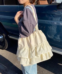 フリルトートバッグ