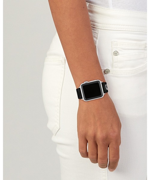 COACH(コーチ)の「【COACH】 コーチ APPLE WATCHストラップ(アナログ腕時計・レディース・ブラウン/ブラック・FREE)」の1枚目の写真