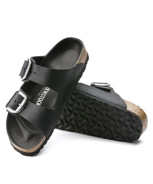 BIRKENSTOCK(ビルケンシュトック)の「BIRKENSTOCK/ビルケンシュトック Arizona Big Buckle / アリゾナ ビッグバックル オイルドレザー WOMEN'S 1011075(サンダル・レディース・ブラック・38/37/36)」の4枚目の写真
