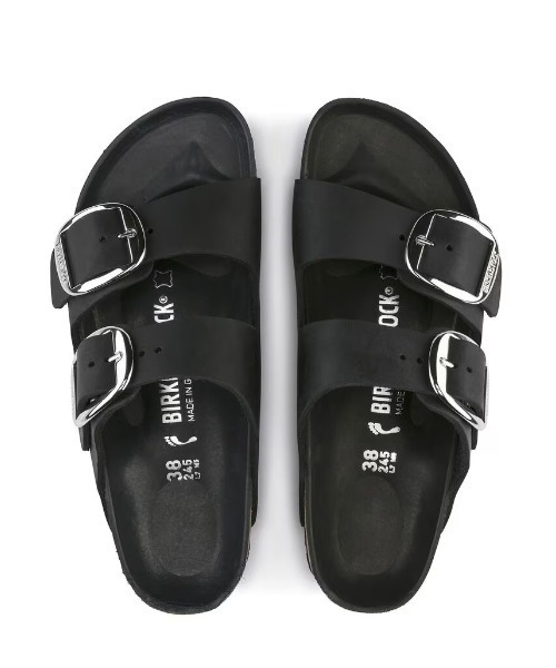 BIRKENSTOCK(ビルケンシュトック)の「BIRKENSTOCK/ビルケンシュトック Arizona Big Buckle / アリゾナ ビッグバックル オイルドレザー WOMEN'S 1011075(サンダル・レディース・ブラック・38/37/36)」の5枚目の写真