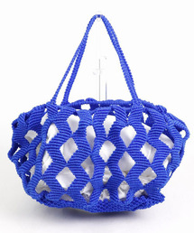 UNBILLION | アフリカンスクエアー AFRICANSQUARE / ナイロンバッグ ジグザグ編み 2本ハンドル(トートバッグ)