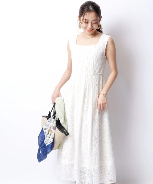 JUSGLITTY(ジャスグリッティー)の「ピンタックサマーワンピース(ワンピース・レディース・ホワイト系その他・1/2/0)」の9枚目の写真