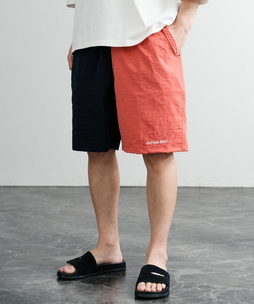 CAPTAIN STAG(キャプテンスタッグ)の「CAPTAIN STAG キャプテンスタッグ ワッシャーイージーショーツ/ワンポイントロゴ刺繍ワイドショートパンツ(その他パンツ・メンズ・ブラック/ネイビー/カーキ/ピンク/アイボリー/マスタード/ピンク系/ブルー・LL/L/M)」の8枚目の写真