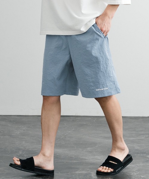 CAPTAIN STAG(キャプテンスタッグ)の「CAPTAIN STAG キャプテンスタッグ ワッシャーイージーショーツ/ワンポイントロゴ刺繍ワイドショートパンツ(その他パンツ・メンズ・ブラック/ネイビー/カーキ/ピンク/アイボリー/マスタード/ピンク系/ブルー・LL/L/M)」の5枚目の写真
