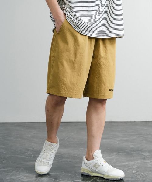 CAPTAIN STAG(キャプテンスタッグ)の「CAPTAIN STAG キャプテンスタッグ ワッシャーイージーショーツ/ワンポイントロゴ刺繍ワイドショートパンツ(その他パンツ・メンズ・ブラック/ネイビー/カーキ/ピンク/アイボリー/マスタード/ピンク系/ブルー・LL/L/M)」の10枚目の写真