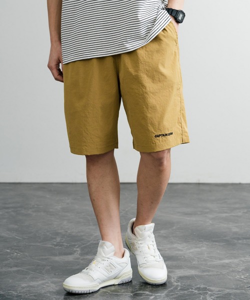 CAPTAIN STAG(キャプテンスタッグ)の「CAPTAIN STAG キャプテンスタッグ ワッシャーイージーショーツ/ワンポイントロゴ刺繍ワイドショートパンツ(その他パンツ・メンズ・ブラック/ネイビー/カーキ/ピンク/アイボリー/マスタード/ピンク系/ブルー・LL/L/M)」の11枚目の写真