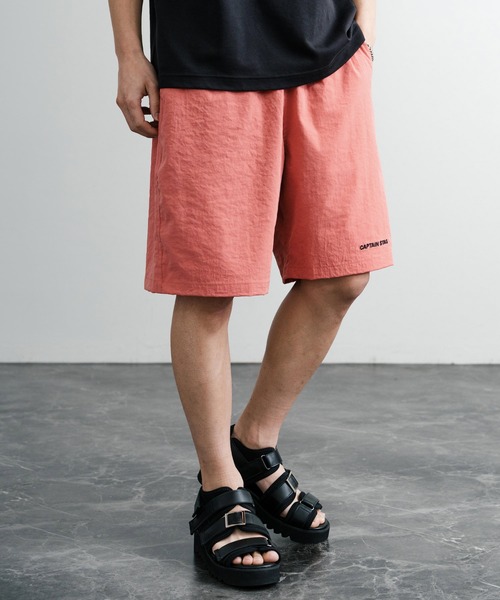 CAPTAIN STAG(キャプテンスタッグ)の「CAPTAIN STAG キャプテンスタッグ ワッシャーイージーショーツ/ワンポイントロゴ刺繍ワイドショートパンツ(その他パンツ・メンズ・ブラック/ネイビー/カーキ/ピンク/アイボリー/マスタード/ピンク系/ブルー・LL/L/M)」の14枚目の写真