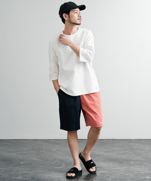 CAPTAIN STAG(キャプテンスタッグ)の「CAPTAIN STAG キャプテンスタッグ ワッシャーイージーショーツ/ワンポイントロゴ刺繍ワイドショートパンツ(その他パンツ・メンズ・ブラック/ネイビー/カーキ/ピンク/アイボリー/マスタード/ピンク系/ブルー・LL/L/M)」の18枚目の写真