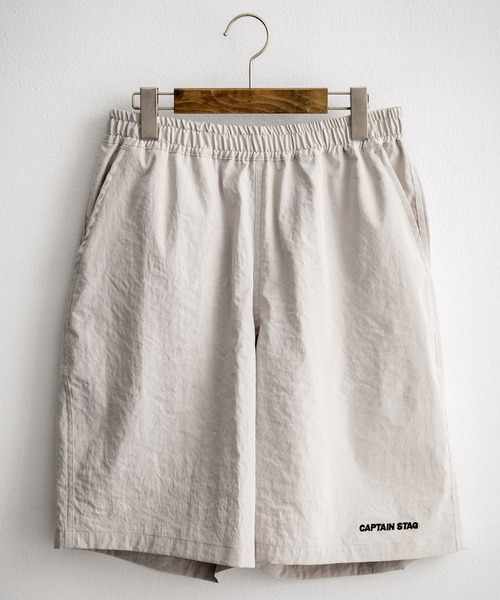 CAPTAIN STAG(キャプテンスタッグ)の「CAPTAIN STAG キャプテンスタッグ ワッシャーイージーショーツ/ワンポイントロゴ刺繍ワイドショートパンツ(その他パンツ・メンズ・ブラック/ネイビー/カーキ/ピンク/アイボリー/マスタード/ピンク系/ブルー・LL/L/M)」の19枚目の写真