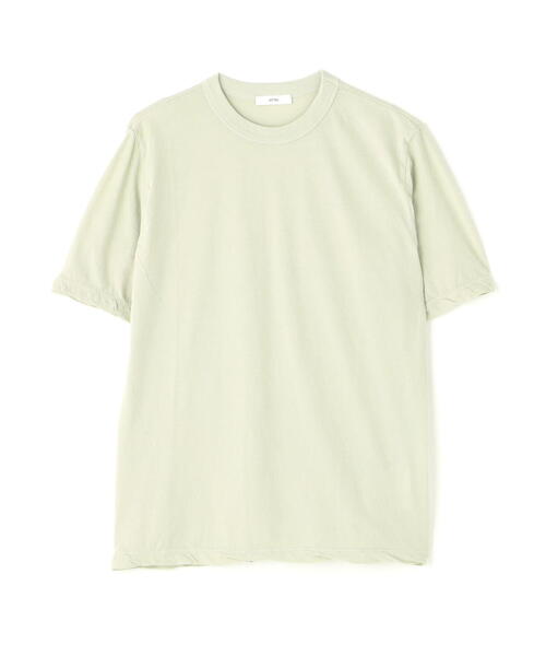 ATON(エイトン)の「ATON (エイトン) FRESCA SINGLE JERSEY/SATNDARD T-SHIRT(Tシャツ/カットソー・レディース・ホワイト/ベージュ/ピンク系その他3/ブルー系その他3/モスグリーン・2)」の2枚目の写真