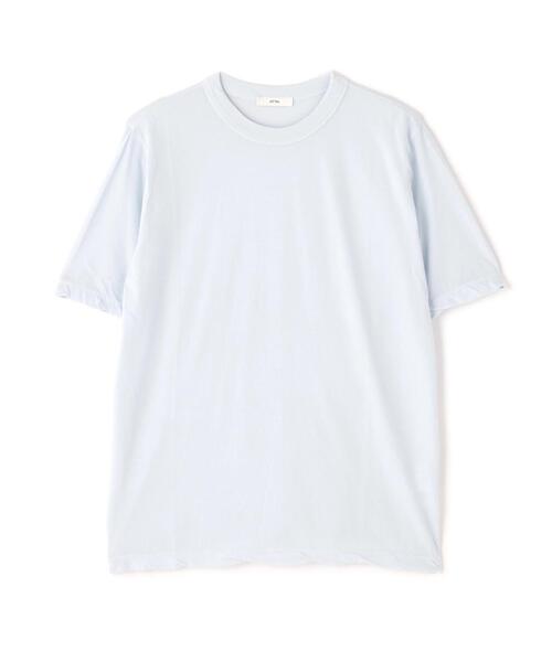 ATON(エイトン)の「ATON (エイトン) FRESCA SINGLE JERSEY/SATNDARD T-SHIRT(Tシャツ/カットソー・レディース・ホワイト/ベージュ/ピンク系その他3/ブルー系その他3/モスグリーン・2)」の4枚目の写真