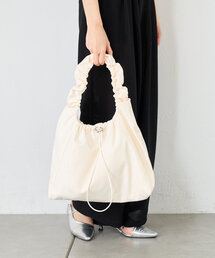 BIRTHDAY BAR | 撥水ナイロンギャザーハンドルバッグ(トートバッグ)