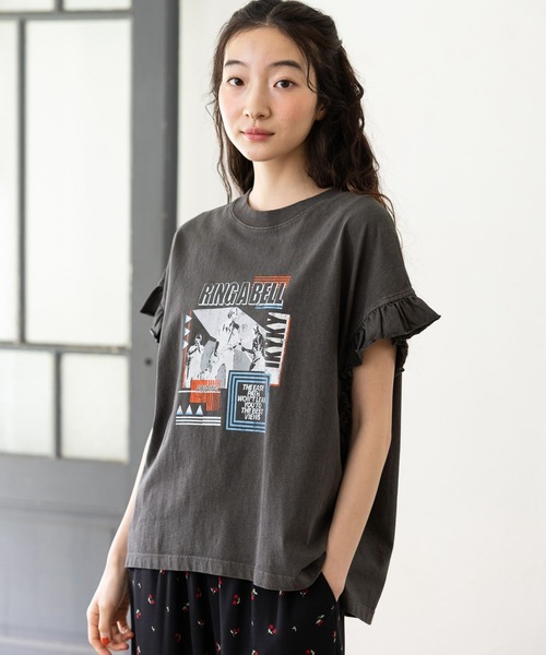 ニコアンド フリダンTシャツ 　ブラック セール】COLORマイスターフィットTシャツ（Tシャツ/カットソー
