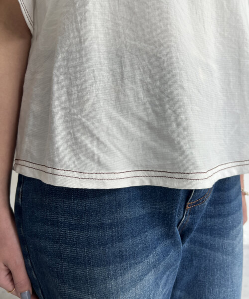 Chez toi(シェトワ)の「肩リボンブラウス(シャツ/ブラウス・レディース・ホワイト/ネイビー/ゴールド・FREE)」の18枚目の写真