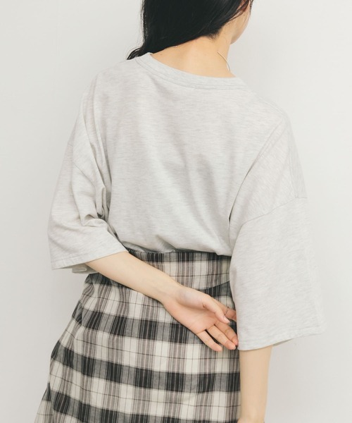 KBF(ケイビーエフ)の「アソートプリントBIG TEE(Tシャツ/カットソー・レディース・オートミール/ネイビー/ピンク・ONE)」の11枚目の写真