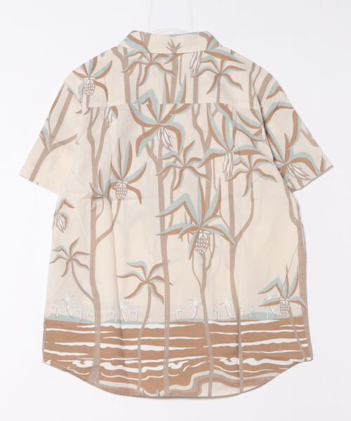BRIXTON（ブリクストン）の「BRIXTON/ブリクストン 半袖シャツ CHARTER PRINT S/S WVN 01218（シャツ/ブラウス・メンズ・ホワイト/レッド・L/M）」の3枚目の写真