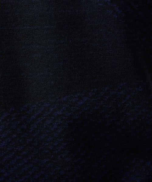 MICHEL KLEIN HOMME   （ミッシェルクランオム）の「ダイアゴナル柄クルーネック半袖ニット（ニット/セーター・メンズ・ライトグレー/ネイビー・MEDIUM/LARGE/X-LARGE）」の4枚目の写真