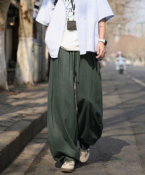 Ressaca（レサーカ）の「ワイドシルエットバルーンワイドイージーパンツ（その他パンツ・メンズ・オフホワイト/ブラック/チャコール/カーキ・M/L/XL）」の4枚目の写真