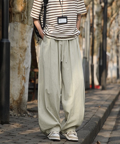 Ressaca（レサーカ）の「ワイドシルエットバルーンワイドイージーパンツ（その他パンツ・メンズ・オフホワイト/ブラック/チャコール/カーキ・M/L/XL）」の13枚目の写真