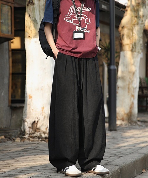 Ressaca（レサーカ）の「ワイドシルエットバルーンワイドイージーパンツ（その他パンツ・メンズ・オフホワイト/ブラック/チャコール/カーキ・M/L/XL）」の5枚目の写真