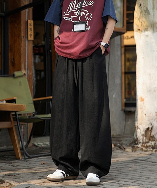 Ressaca（レサーカ）の「ワイドシルエットバルーンワイドイージーパンツ（その他パンツ・メンズ・オフホワイト/ブラック/チャコール/カーキ・M/L/XL）」の6枚目の写真