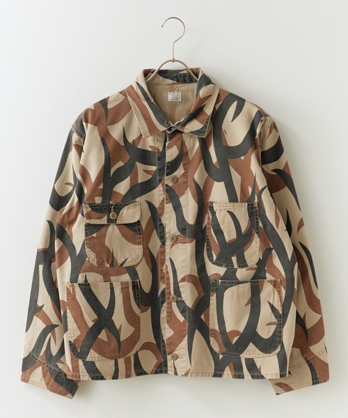 PRINTED ENGINEER SHORT JACKET 印花工裝短版夾克 男裝 秋季 冬季