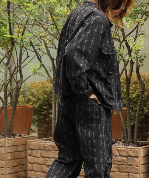 PRINTED ENGINEER SHORT JACKET 印花工裝短版夾克 男裝 秋季 冬季