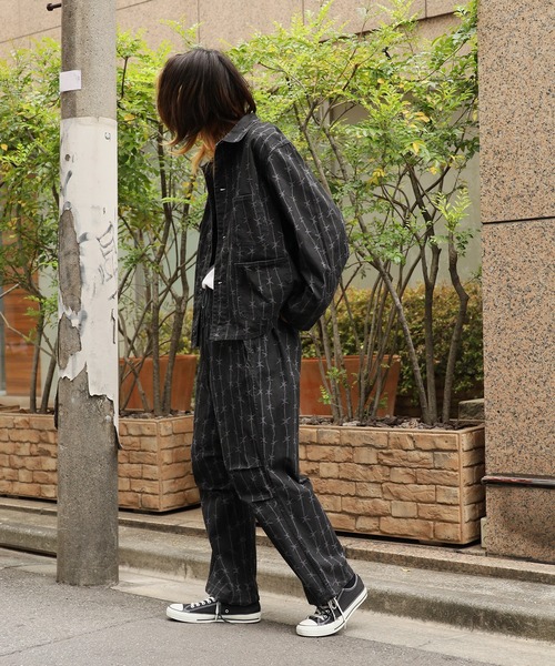 PRINTED ENGINEER SHORT JACKET 印花工裝短版夾克 男裝 秋季 冬季