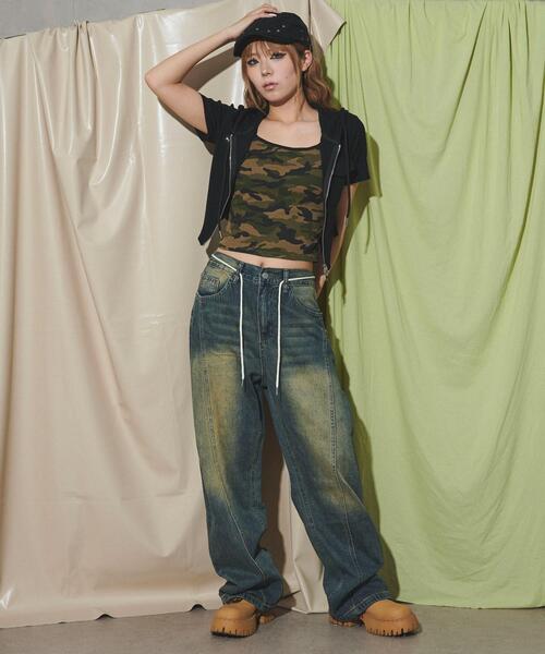 dispark（ディスパーク）の「DISPARK/WジップクロップドSSピチパーカー（パーカー・レディース・ブラック/その他1・FREE）」の15枚目の写真