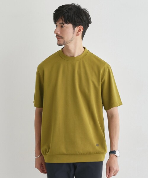 TAKEO KIKUCHI(タケオキクチ)の「【尾州ファブリック】 スライドパズル柄 ポンチ プルオーバー(Tシャツ/カットソー・メンズ・ブラウン系その他/レッド系/ホワイト/ネイビー/ダークオリーブ・01/02/03/04)」の3枚目の写真