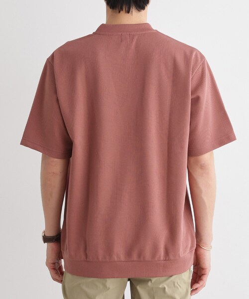 TAKEO KIKUCHI(タケオキクチ)の「【尾州ファブリック】 スライドパズル柄 ポンチ プルオーバー(Tシャツ/カットソー・メンズ・ブラウン系その他/レッド系/ホワイト/ネイビー/ダークオリーブ・01/02/03/04)」の9枚目の写真